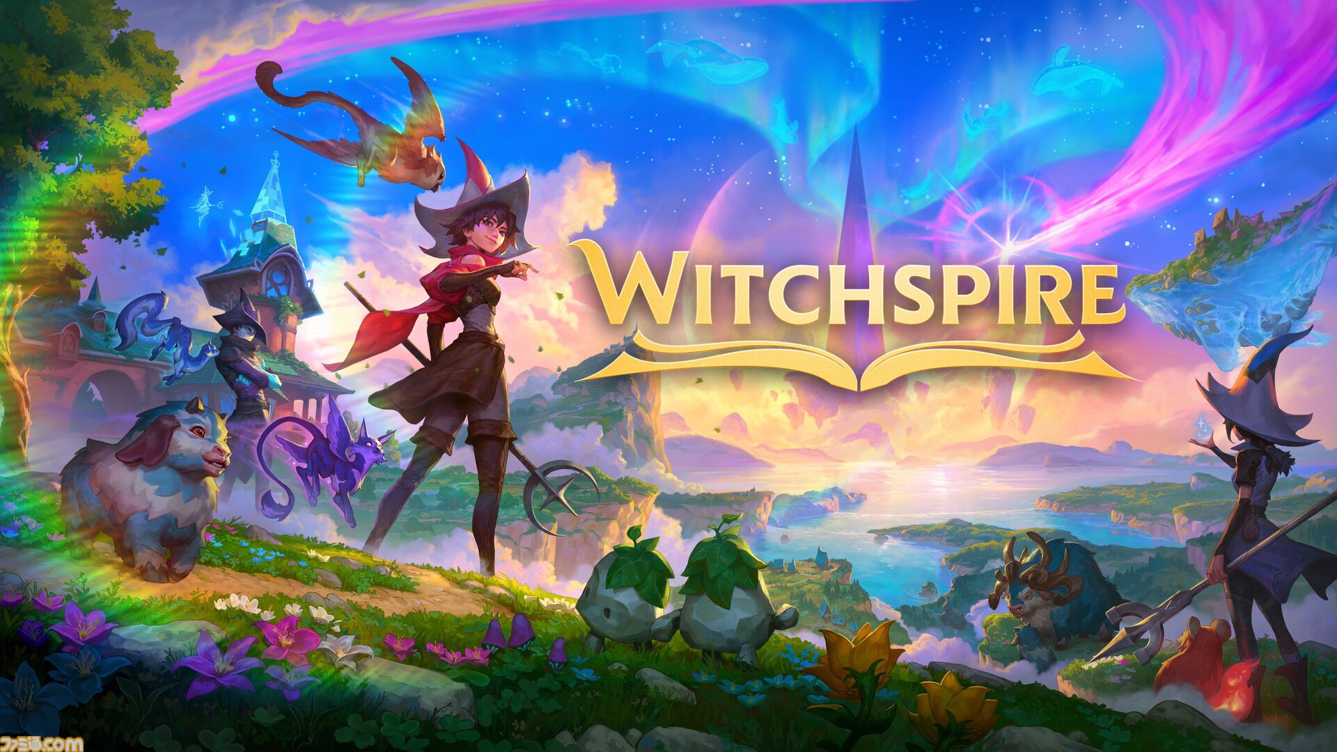 『Witchspire（ウィッチスパイア）』魔法世界のオープンワールド・サバイバルクラフトが本日（6/11）早期アクセス開始。ほうきに乗って世界を飛び回ろう