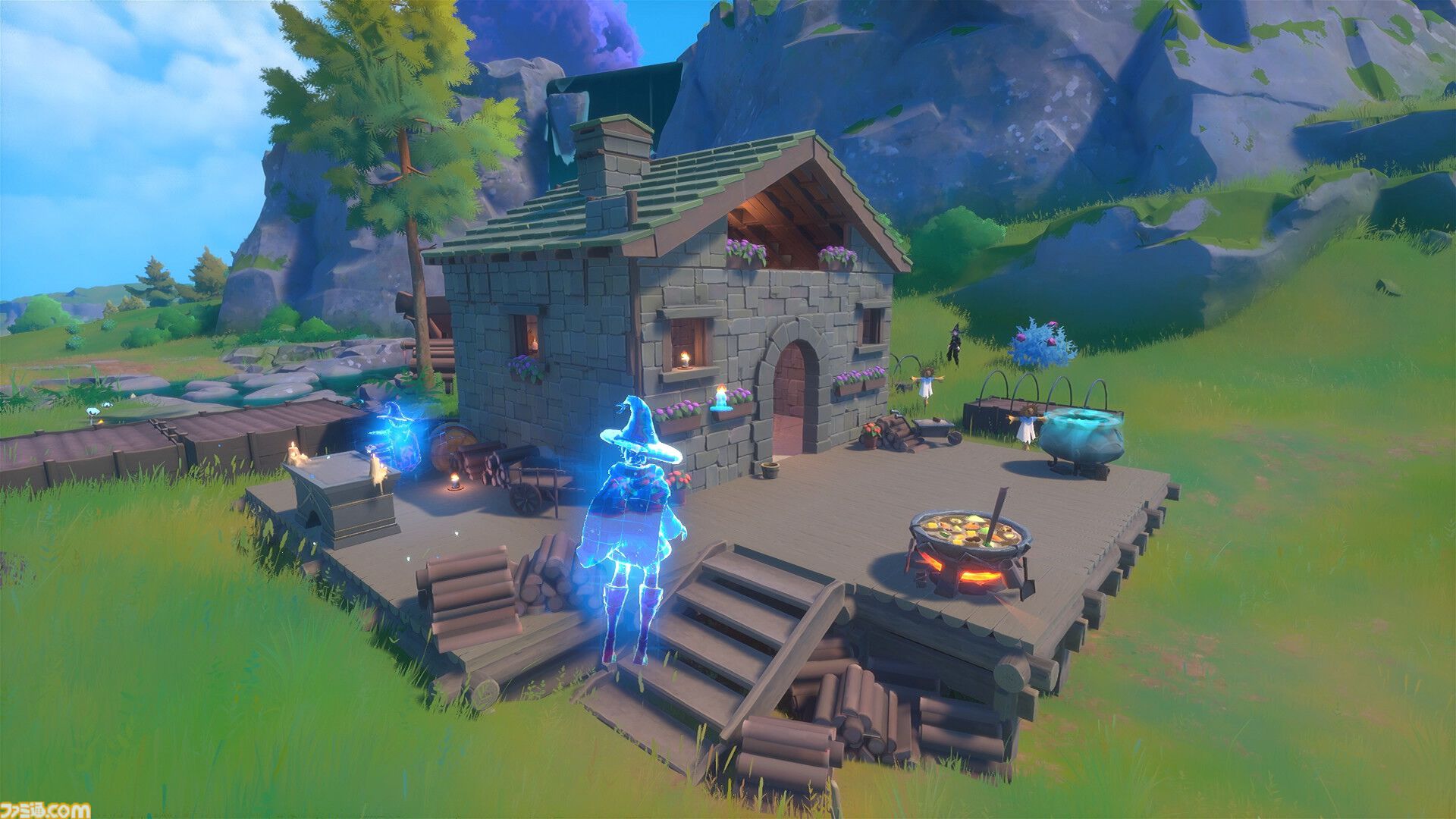『Witchspire（ウィッチスパイア）』魔法世界のオープンワールド・サバイバルクラフトが本日（6/11）早期アクセス開始。ほうきに乗って世界を飛び回ろう