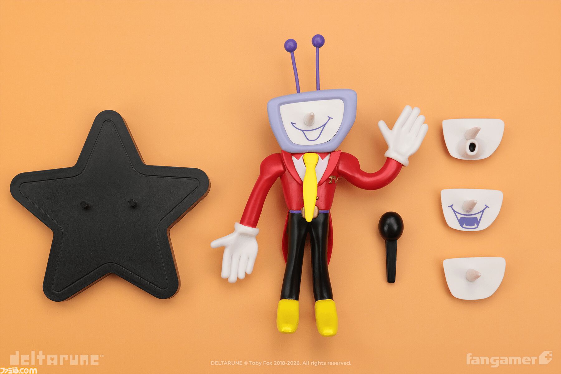 デルタルーン』4種類の顔パーツを付け替えられるテナのフィギュアが