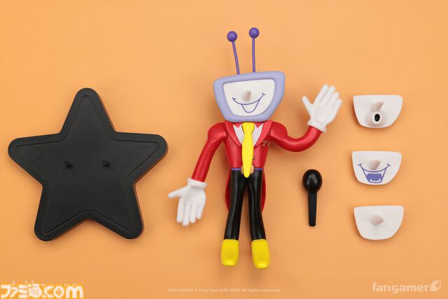 『DELTARUNE』4種類の顔パーツを付け替えられるテナのフィギュアが入荷。Tシャツやピアノスコアなど新グッズ5点も登場