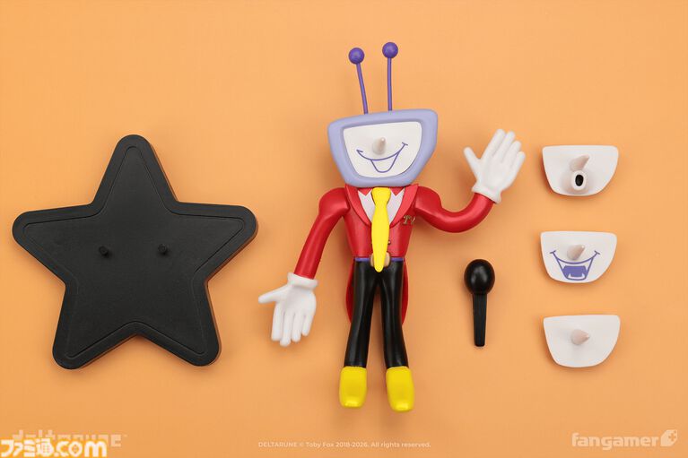 『DELTARUNE』4種類の顔パーツを付け替えられるテナのフィギュアが入荷。Tシャツやピアノスコアなど新グッズ5点も登場
