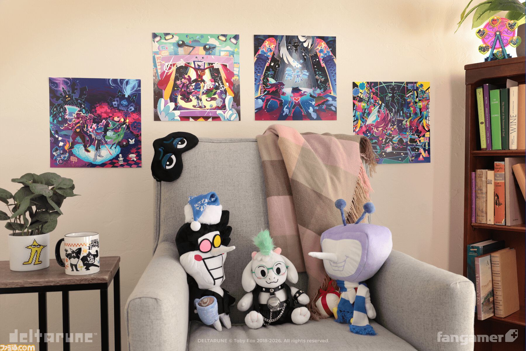 『DELTARUNE』4種類の顔パーツを付け替えられるテナのフィギュアが入荷。Tシャツやピアノスコアなど新グッズ5点も登場