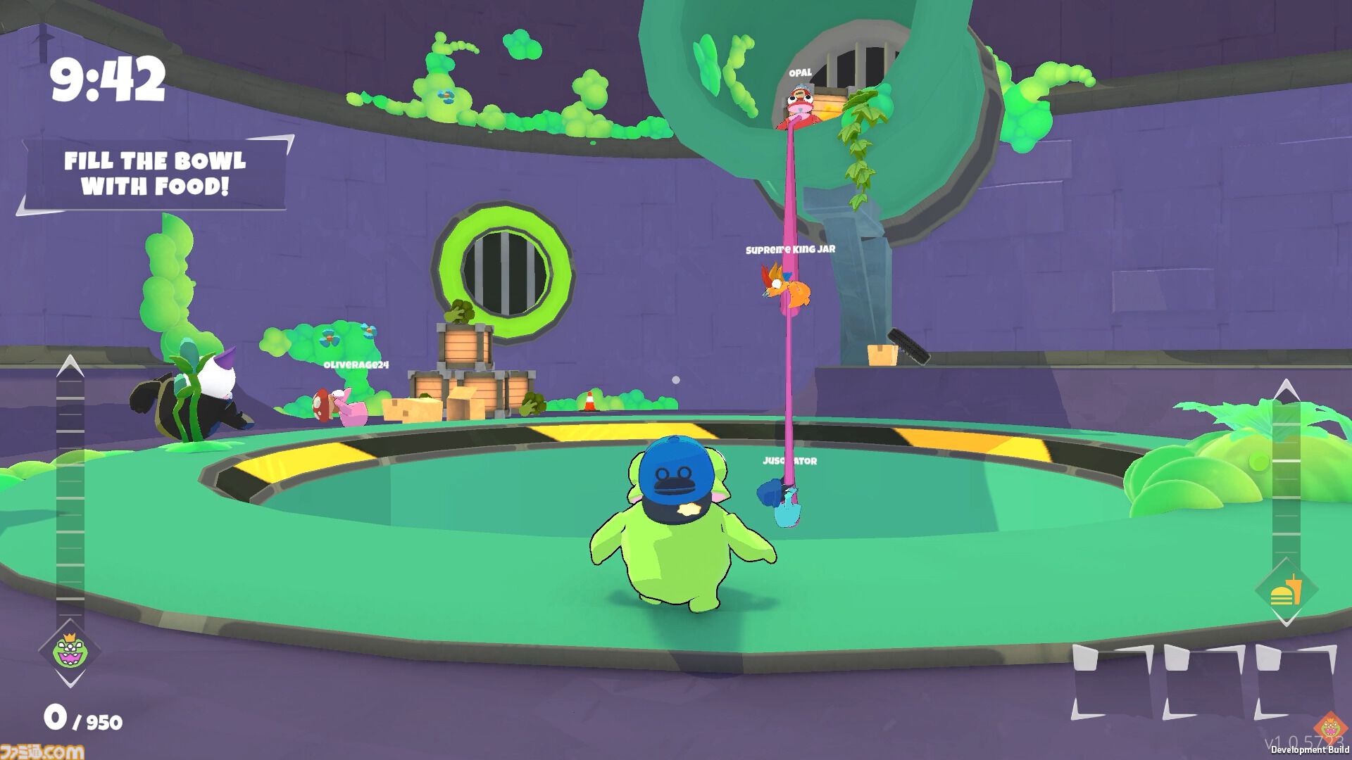 『フロッグスクワッド』腹ペコなボスに食料を捧げるため奮闘する協力アクションが本日（6/12）発売。ベタベタの“舌”をつかって解決するひらめきパズル