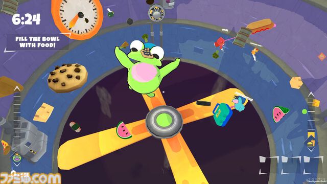『フロッグスクワッド』腹ペコなボスに食料を捧げるため奮闘する協力アクションが本日（6/12）発売。ベタベタの“舌”をつかって解決するひらめきパズル