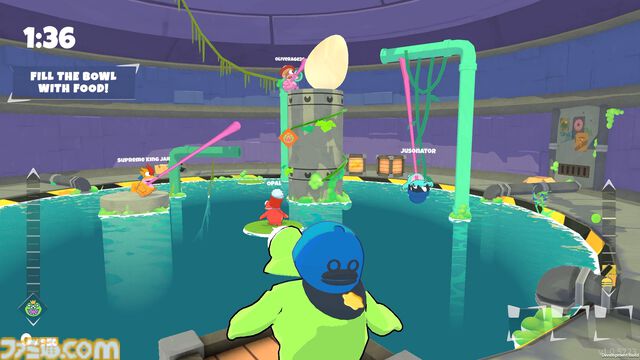 『フロッグスクワッド』腹ペコなボスに食料を捧げるため奮闘する協力アクションが本日（6/12）発売。ベタベタの“舌”をつかって解決するひらめきパズル