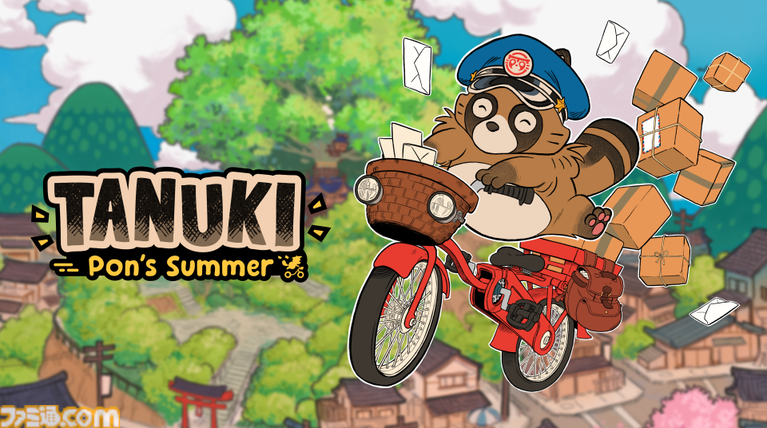 『TANUKI: Pon’s Summer』タヌキがBMXで町を駆ける配達アクションの最新デモが配信開始。ゲーム序盤の3日間をプレイでき、製品版へのセーブ引き継ぎにも対応