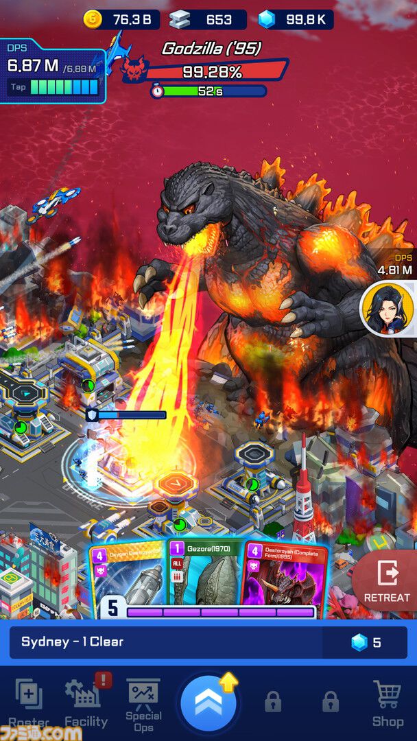 『デイヴ・ザ・ダイバー』開発チームが『ゴジラ』新作スマホゲームを制作中。ゴジラだけでなくキングギドラなどシリーズおなじみの怪獣も