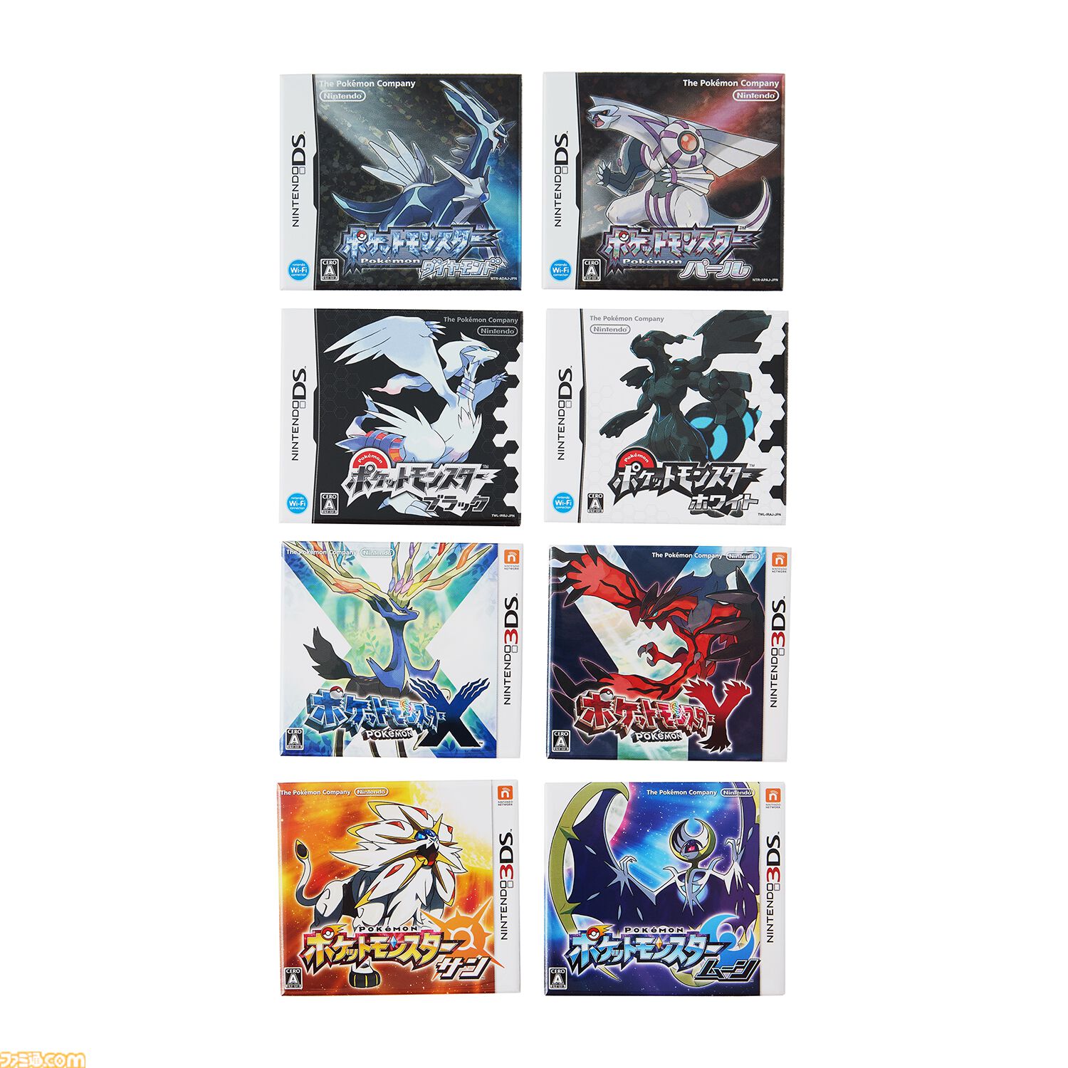 ポケモン】『赤緑』から『ZA』まで歴代39タイトルのパッケージがピンズ