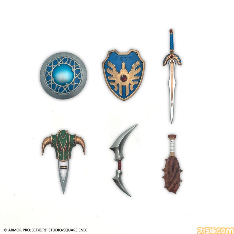 『ドラクエ』こんぼうが1/12スケールで立体化。ロトの剣、ドラゴンキラーなど武器フィギュア第1弾が9月4日発売