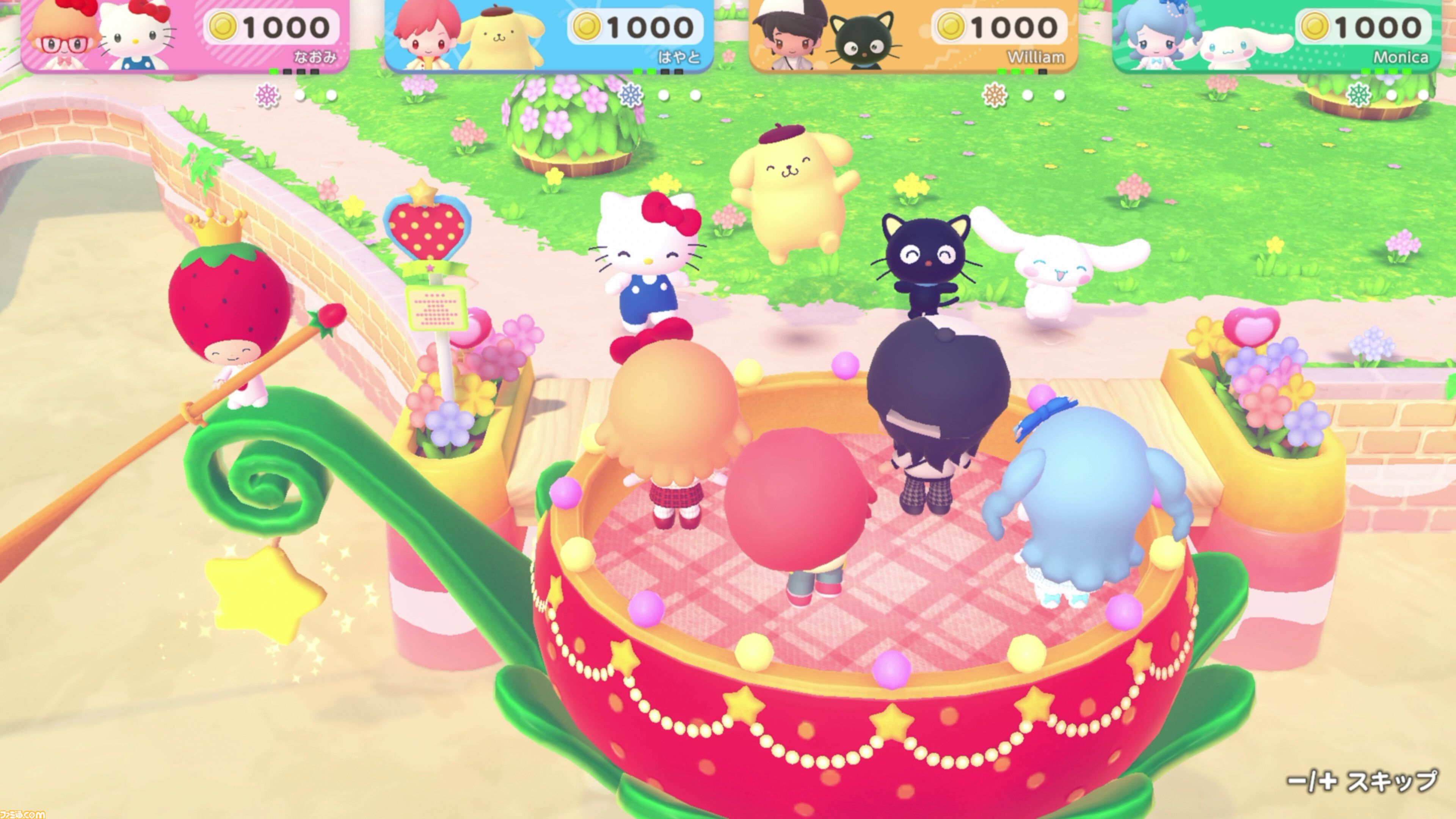 世界最速で体験プレイした『サンリオ パーティランド』は全編協力プレイのミニゲーム以外にもスローライフも楽しめて遊び応えもたっぷり＆超カワイイ！