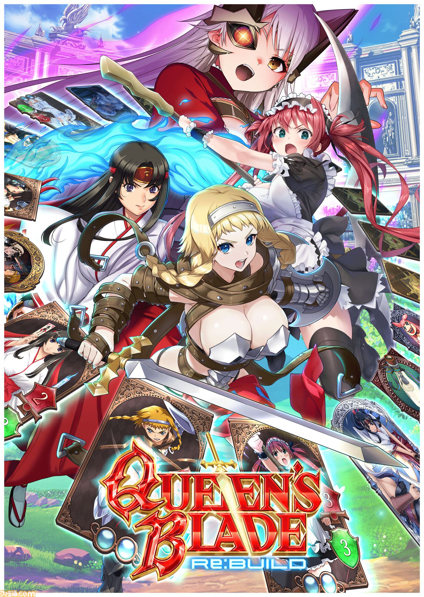 『クイーンズブレイド リビルド』美闘士たちの服が破けるカードゲーム体験版が配信。Steam版は7月23日発売、Switch版も今秋登場