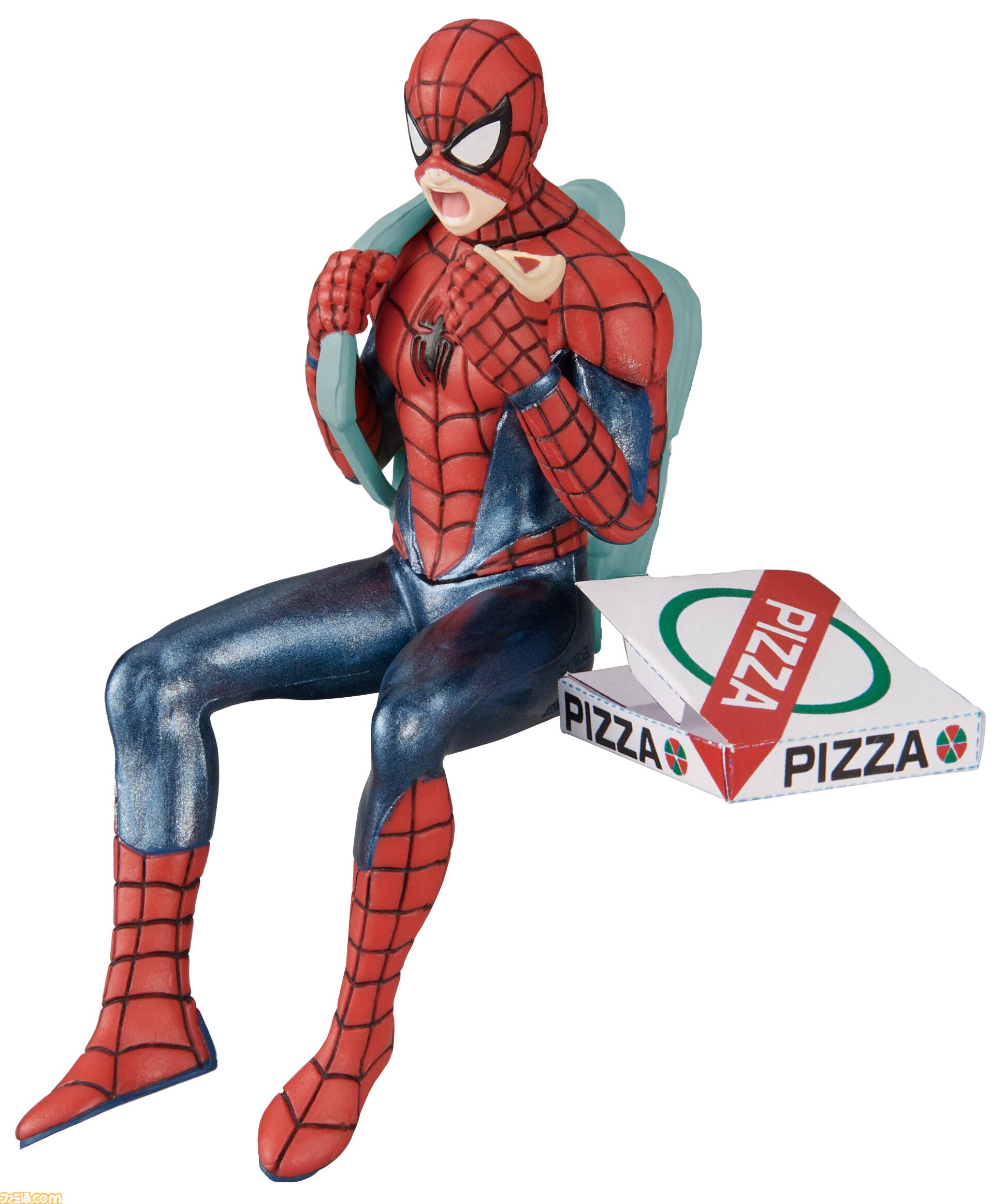 スパイダーマンのリアル造形フィギュアガチャが7月中旬発売。戦闘、新聞チェック、自撮りなどあらゆるシーンを再現