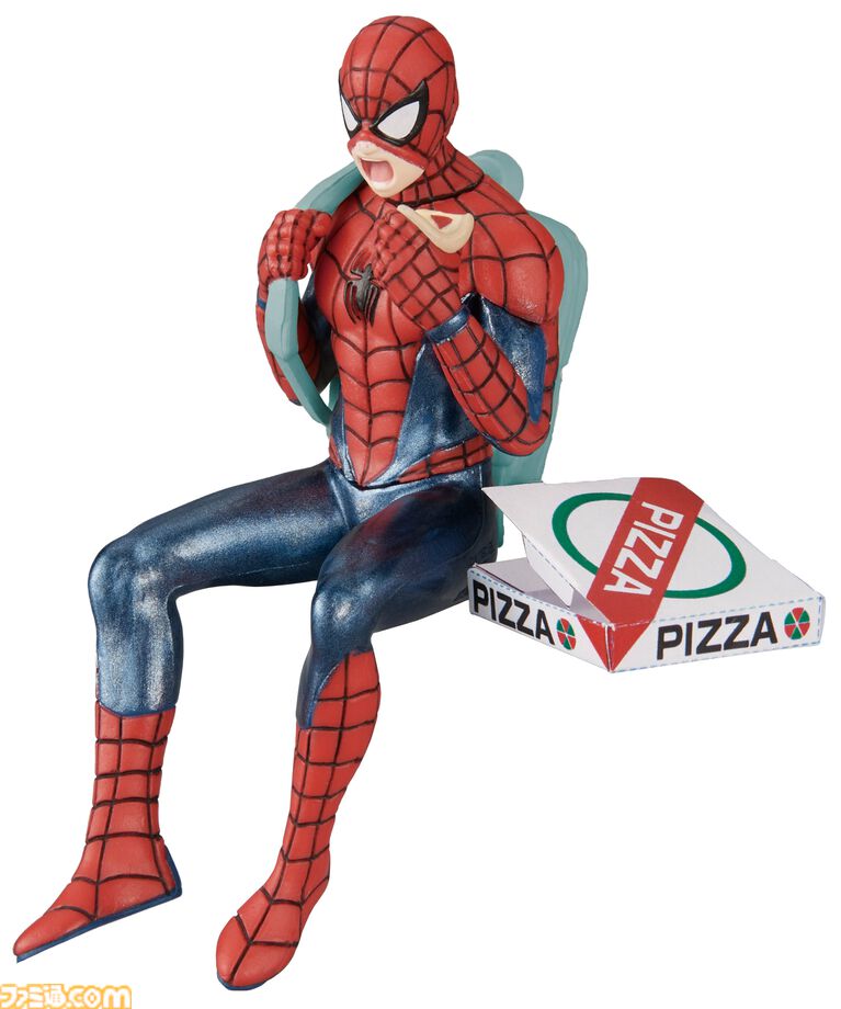 スパイダーマンのリアル造形フィギュアガチャが7月中旬発売。戦闘、新聞チェック、自撮りなどあらゆるシーンを再現