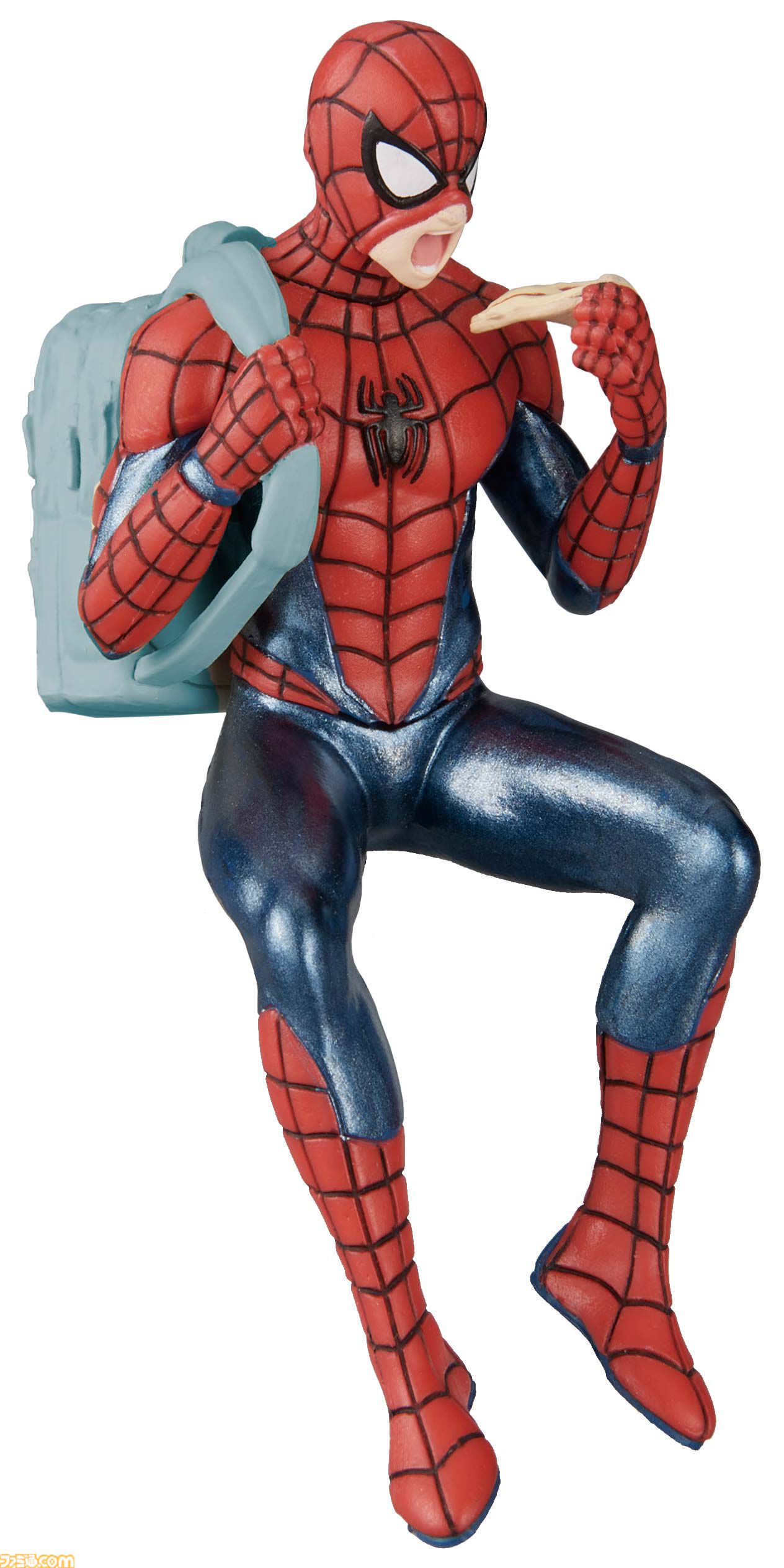 スパイダーマンのリアル造形フィギュアガチャが7月中旬発売。戦闘、新聞チェック、自撮りなどあらゆるシーンを再現