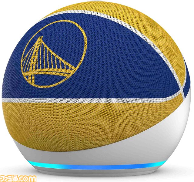 NBA特別仕様の“Echo Dot”がAmazonで販売中。レイカーズ、ウォリアーズ、ブルズなどロゴ入りで全6種。話しかければ試合情報もチェックできる