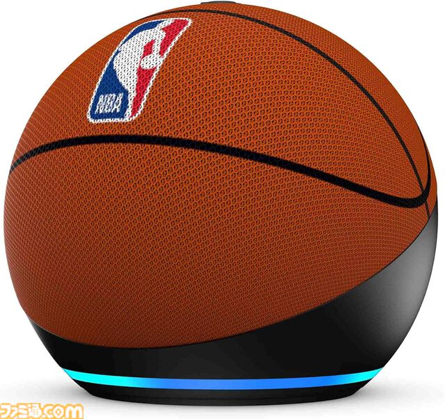 NBA特別仕様の“Echo Dot”がAmazonで販売中。レイカーズ、ウォリアーズ、ブルズなどロゴ入りで全6種。話しかければ試合情報もチェックできる