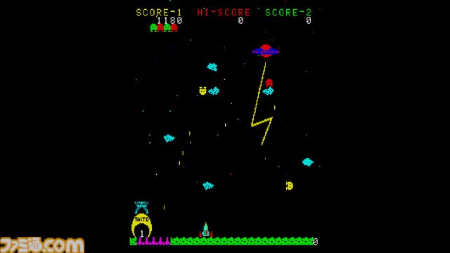 【アケアカ】『スペースサイクロン』6月18日配信。進撃してくるベームを撃ち落とす、タイトーのシューティングゲーム