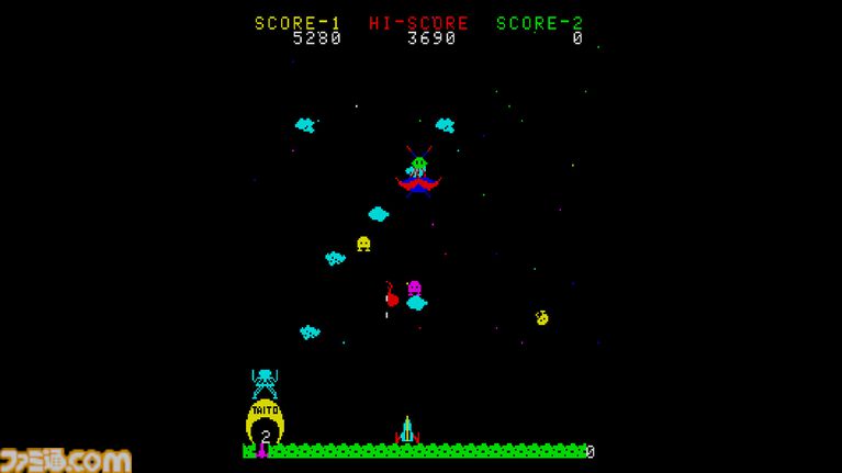 【アケアカ】『スペースサイクロン』6月18日配信。進撃してくるベームを撃ち落とす、タイトーのシューティングゲーム