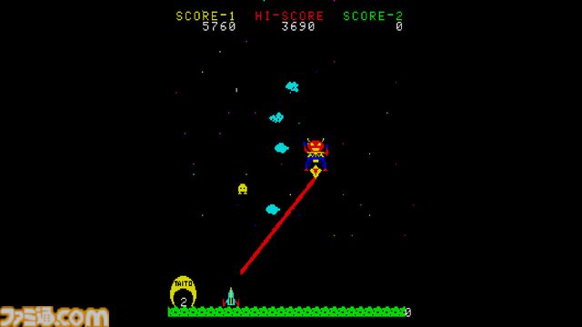 【アケアカ】『スペースサイクロン』6月18日配信。進撃してくるベームを撃ち落とす、タイトーのシューティングゲーム