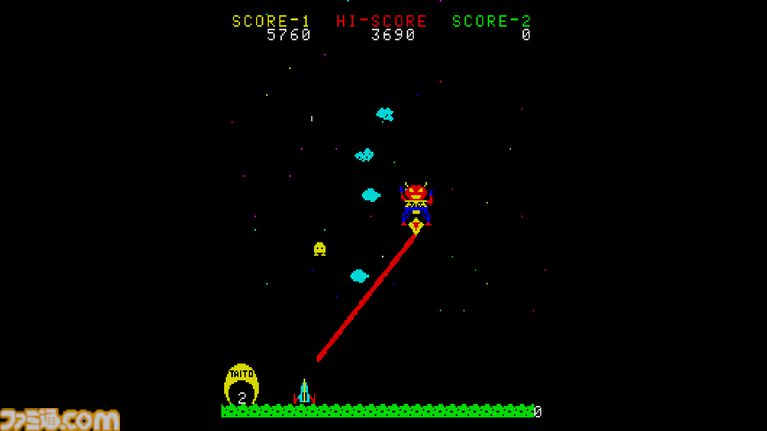 【アケアカ】『スペースサイクロン』6月18日配信。進撃してくるベームを撃ち落とす、タイトーのシューティングゲーム