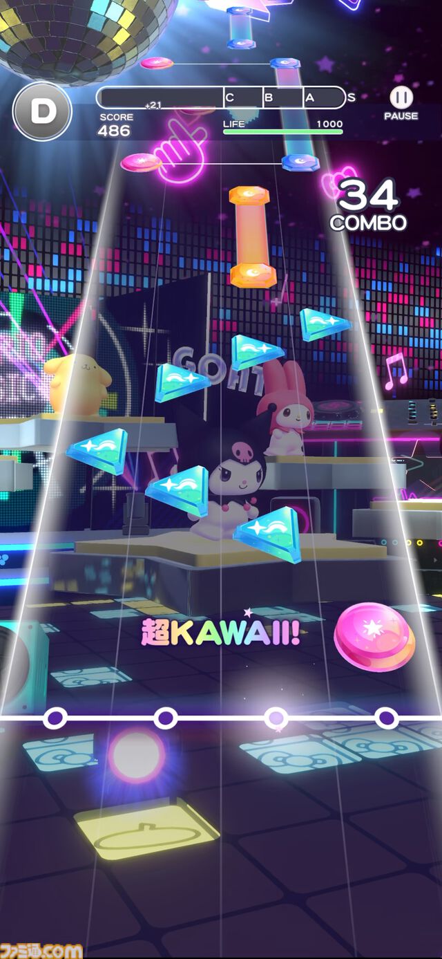サンリオ新作音ゲー『サンリオカワイイミライブ！』最速レビュー。サンリオキャラクターの着せ替えやダンスも楽しめてタイトル通り「超KAWAII!」が連発