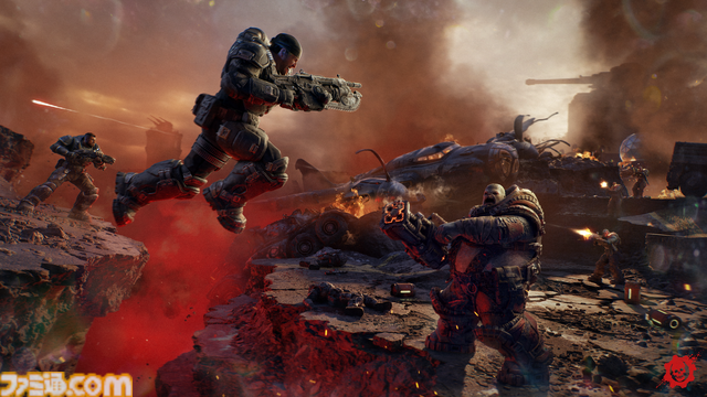 『Gears of War: E-Day』では過去に訪れた場所が木っ端微塵に破壊されているという、都市の崩壊をリアルに体感する場面も。あらゆる要素が進化した最新作の魅力を開発陣が語る