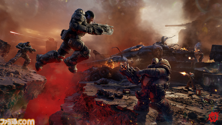 『Gears of War: E-Day』では過去に訪れた場所が木っ端微塵に破壊されているという、都市の崩壊をリアルに体感する場面も。あらゆる要素が進化した最新作の魅力を開発陣が語る