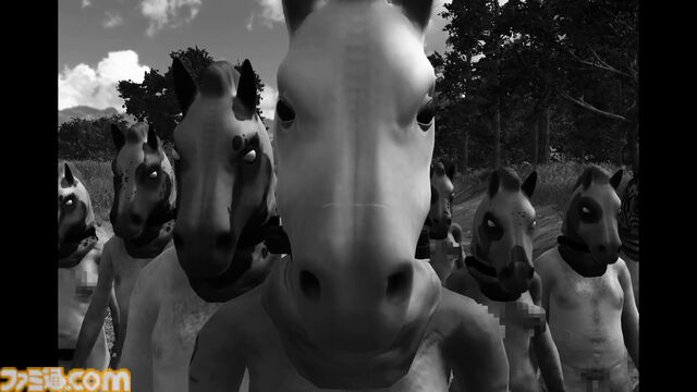 発売禁止ホラー『HORSES』日本語対応。“馬マスク人間”たちを家畜のように飼育する農場で過ごす、常軌を逸した14日間