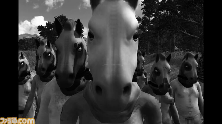 発売禁止ホラー『HORSES』日本語対応。“馬マスク人間”たちを家畜のように飼育する農場で過ごす、常軌を逸した14日間
