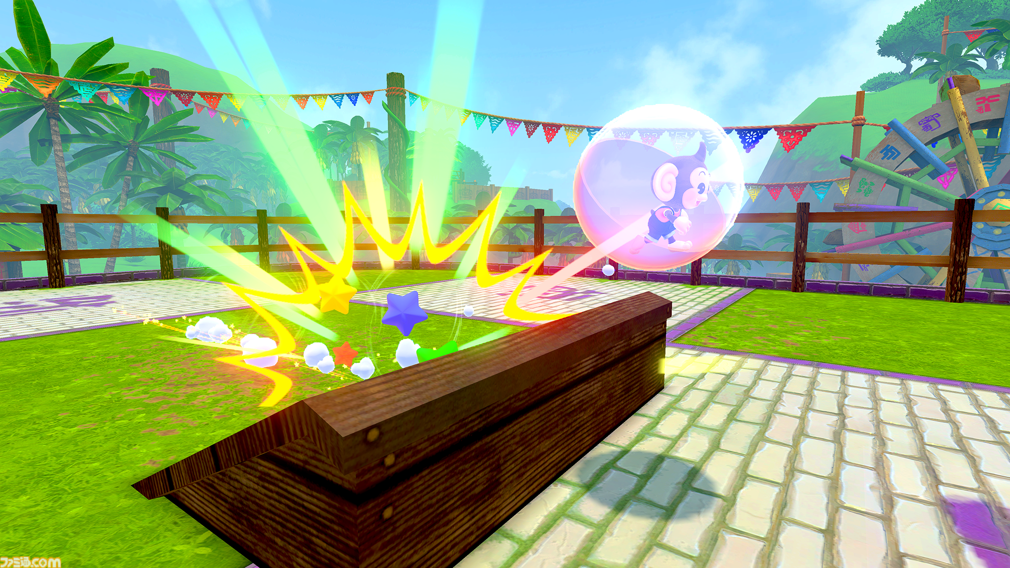 Switch『スーパーモンキーボール バナナランブル』“バトルモード”レビューとちょっと攻略。レースにバナナ収集にロボ撃破、16人でわちゃわちゃ対戦