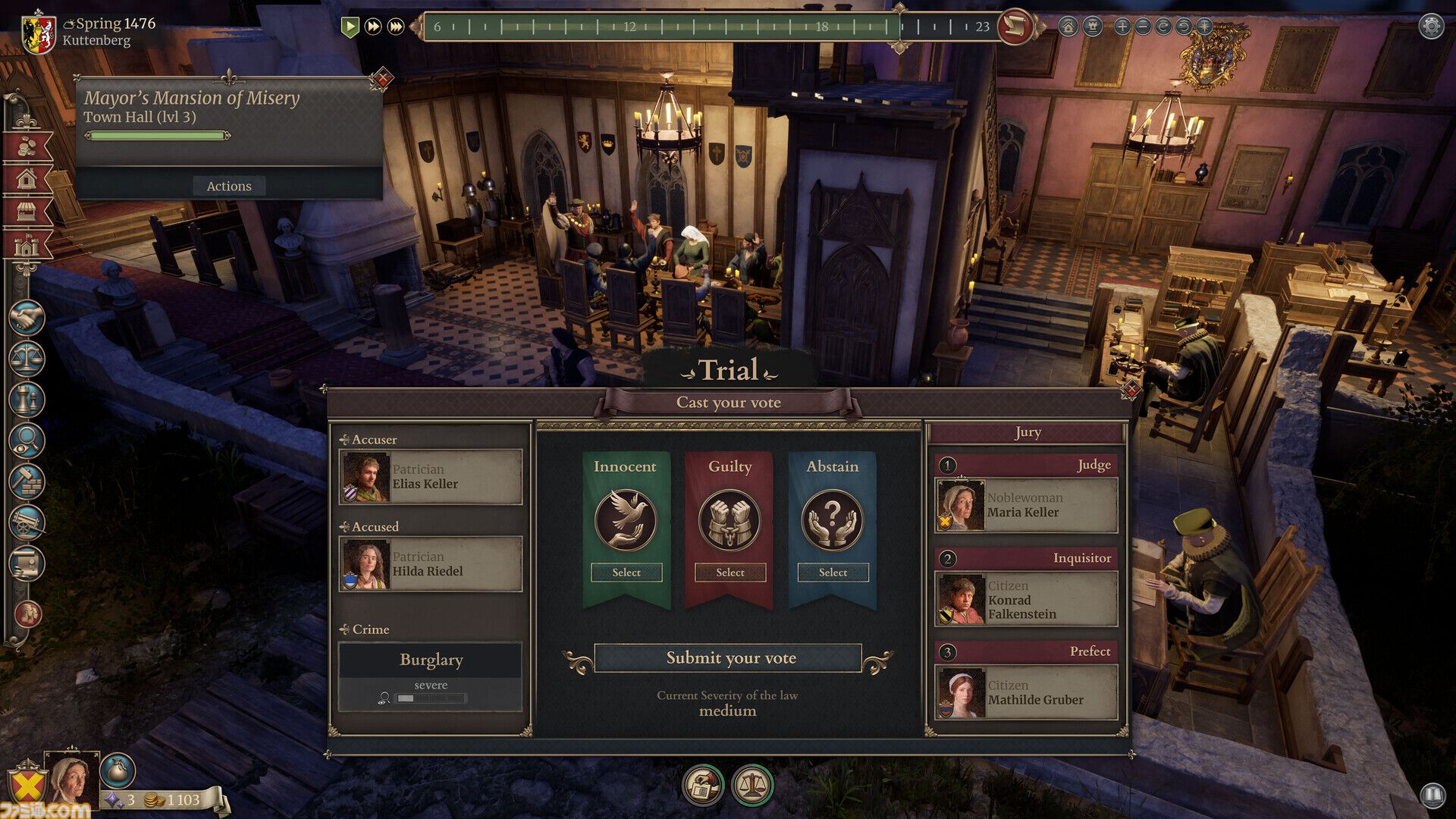 『The Guild - Europa 1410』商売や政治、ときには犯罪にも手を出して繁栄を目指せ。中世ヨーロッパ都市人生シムの体験版が配信開始