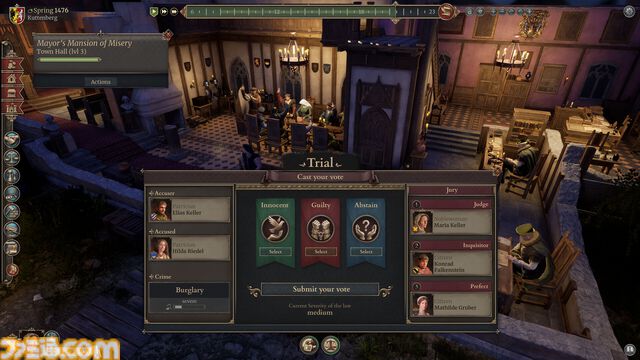 『The Guild - Europa 1410』商売や政治、ときには犯罪にも手を出して繁栄を目指せ。中世ヨーロッパ都市人生シムの体験版が配信開始