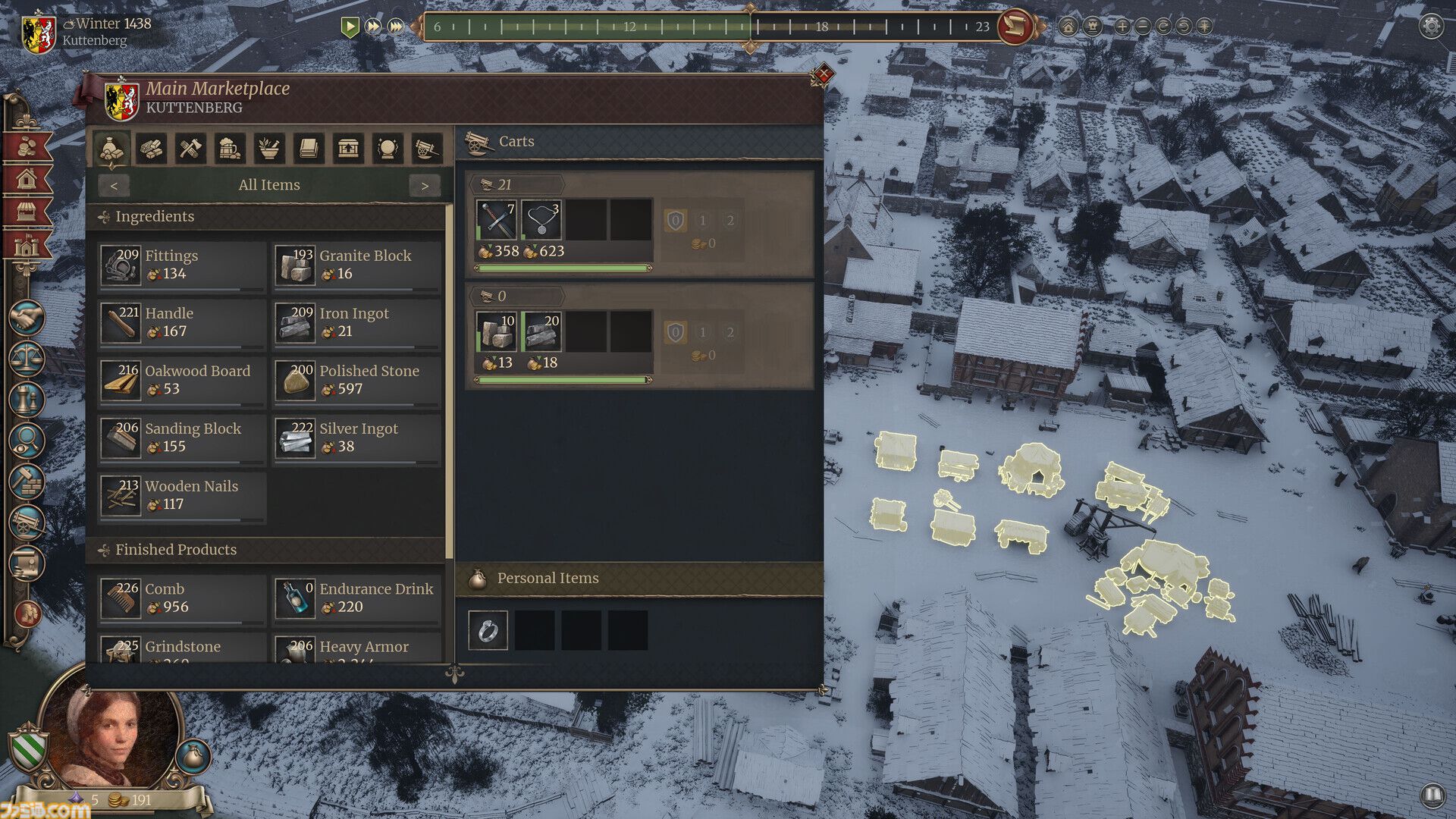 『The Guild - Europa 1410』商売や政治、ときには犯罪にも手を出して繁栄を目指せ。中世ヨーロッパ都市人生シムの体験版が配信開始
