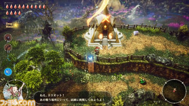 『冒険家エリオットの千年物語』フェイが魔法を覚えるとミニゲーム“フェイの魔法レッスン”が遊べるように。蛮族との連戦に挑む“試練の聖堂”では特別な報酬が！