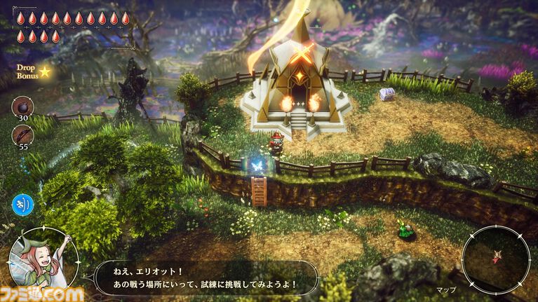 『冒険家エリオットの千年物語』フェイが魔法を覚えるとミニゲーム“フェイの魔法レッスン”が遊べるように。蛮族との連戦に挑む“試練の聖堂”では特別な報酬が!