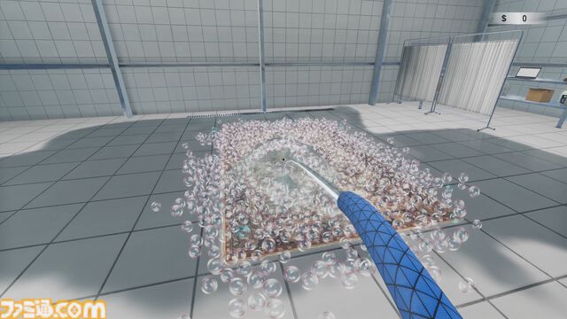『絨毯を洗うゲーム』体験版が配信中。お掃除ゲームなのになぜか隕石が落下して進行状況リセット。限られた時間内で掃除の効率化を目指す