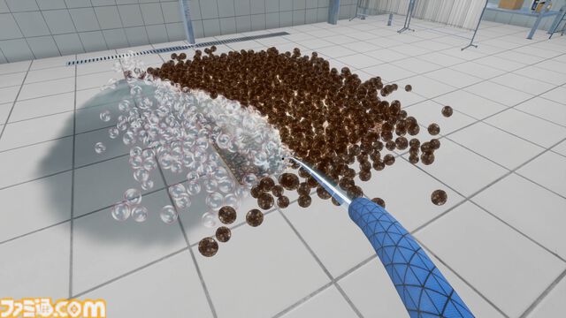 『絨毯を洗うゲーム』体験版が配信中。お掃除ゲームなのになぜか隕石が落下して進行状況リセット。限られた時間内で掃除の効率化を目指す