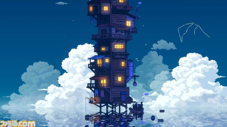 『CELESTAY Craft&Slowlife』家を積み上げ、釣りをしながら星をただ静かに眺める放置スローライフゲーム。無料体験版が期間限定で公開中