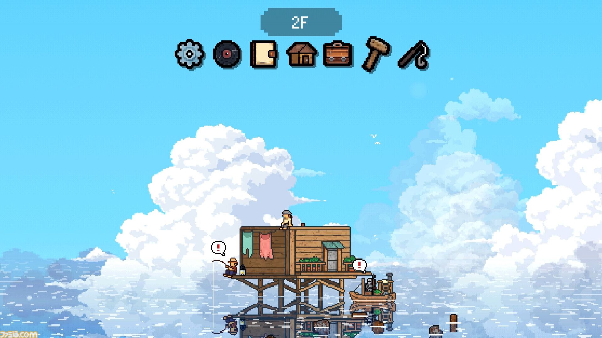 『CELESTAY Craft&Slowlife』家を積み上げ、釣りをしながら星をただ静かに眺める放置スローライフゲーム。無料体験版が期間限定で公開中
