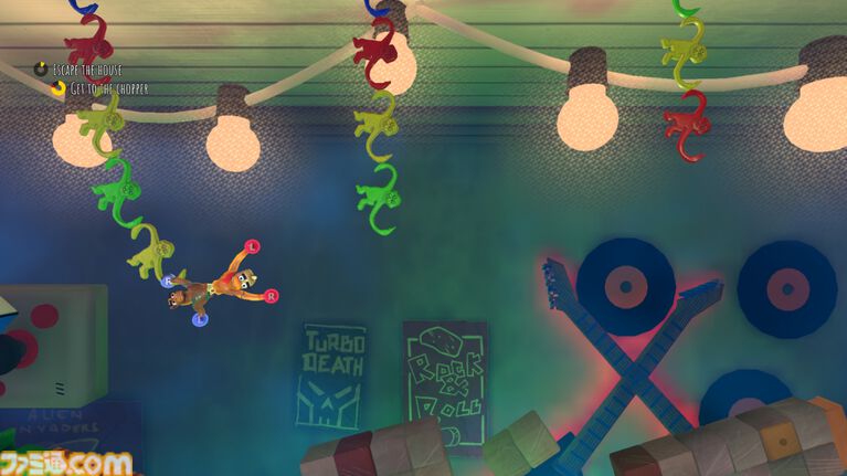 『スタック・トゥギャザー』友情崩壊クライミングアクションがSwitchにて6月25日より配信。トラップ満載の家から息をあわせて脱出せよ