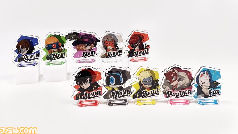 『ペルソナ5 ザ・ロイヤル』のグッズが100ショップで発売決定。アクスタやキーホルダー、ぬいぐるみポーチなど全8種
