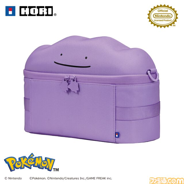 『ポケモン』メタモンのポーチとバッグが2026年7月発売。Switch2本体とアダプターがすっぽり入るサイズ感。バッグは周辺機器も入る大容量