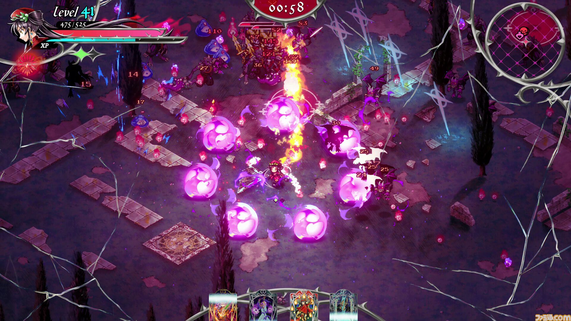 『Hell Maiden』弾幕サバイバルデッキ構築アクション、早期アクセス版が7月16日配信。カードを収集・強化・融合して悪魔たちに立ち向かう