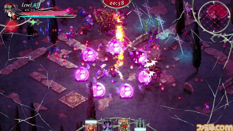 『Hell Maiden』弾幕サバイバルデッキ構築アクション、早期アクセス版が7月16日配信。カードを収集・強化・融合して悪魔たちに立ち向かう
