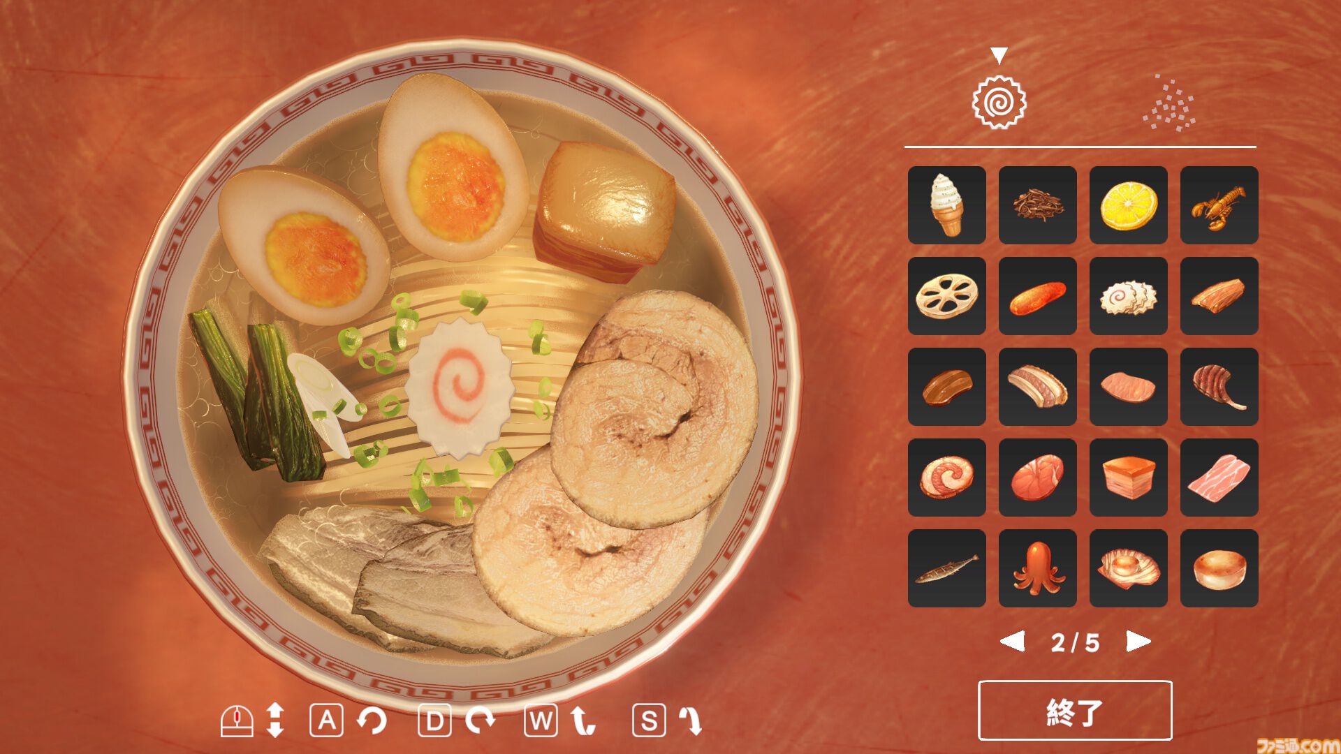 『らーめんシミュレーター』STEAM版が配信開始。100種類以上の豊富なトッピングを組み合わせてあなただけの理想の一杯を追求せよ
