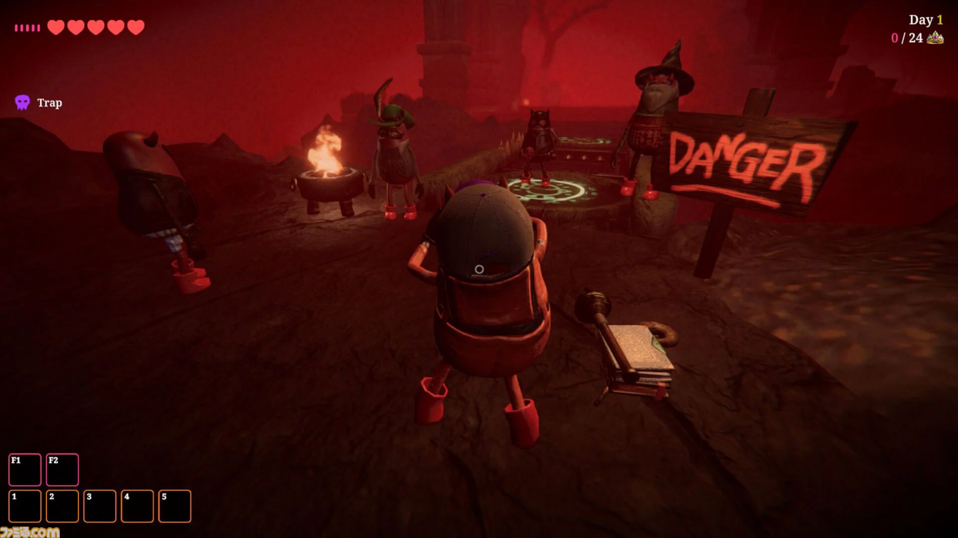 Cursed Companions』NGワードでダメージを受け、愛の言葉で味方を回復