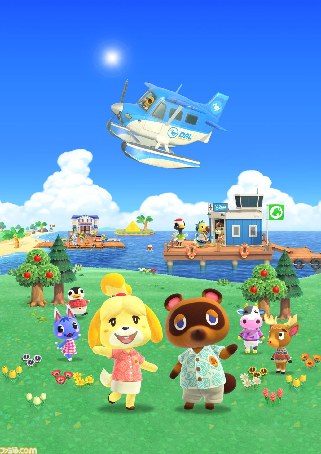 『どうぶつの森』7月25日より新千歳空港にて国内空港初のポップアップイベントが開催。8月にはたぬきち、とたけけも登場予定