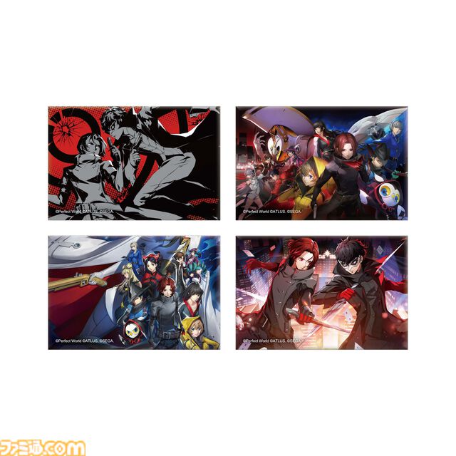 『P5X』1周年記念アトラス公式グッズがアトラスDショップで予約開始。カットイン風アクリルキーホルダーや総攻撃缶バッジなどがオシャレ