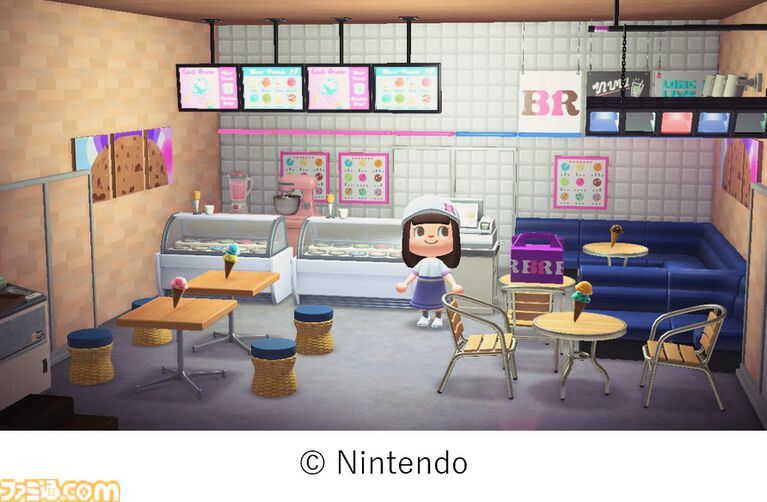 『どうぶつの森』サーティワンコラボが7月1日開催。プレゼントボックスに入ったシングルサンデー、コラボフレーバーなどが販売