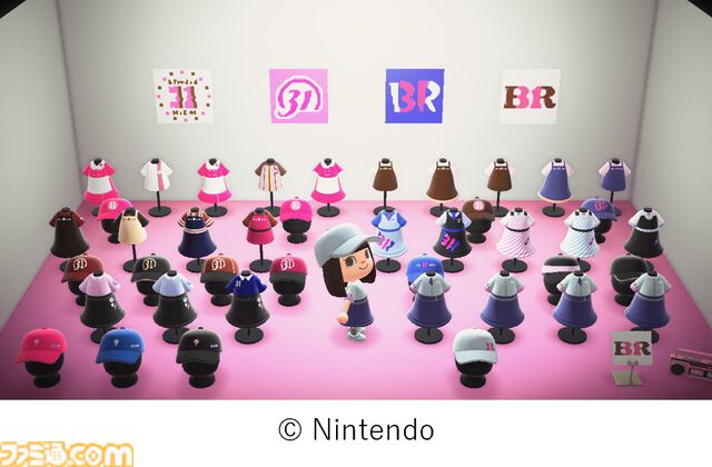 『どうぶつの森』サーティワンコラボが7月1日開催。プレゼントボックスに入ったシングルサンデー、コラボフレーバーなどが販売